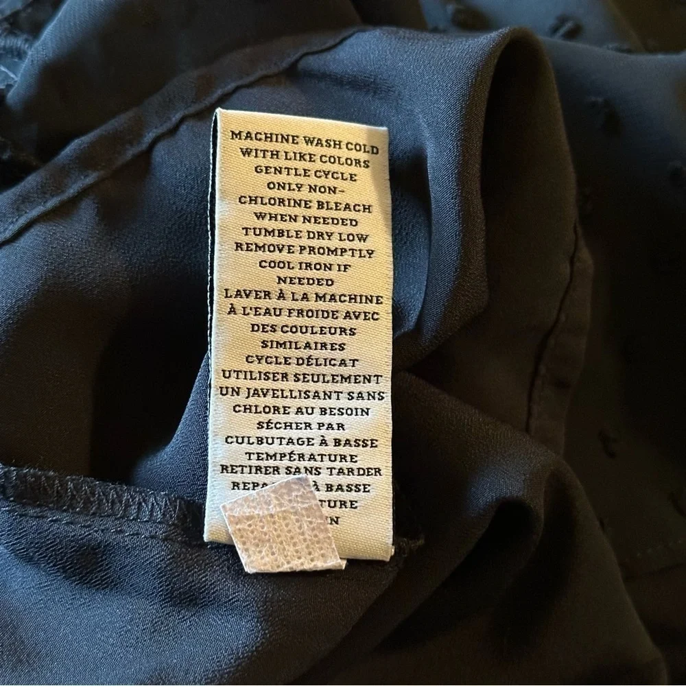 NWT Altuzarra Dress Black Swiss dot chiffon sequins long sleeves smocked Sz 4 - Picture 15 of 15